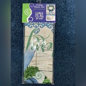 Beach Theme Christmas Flag